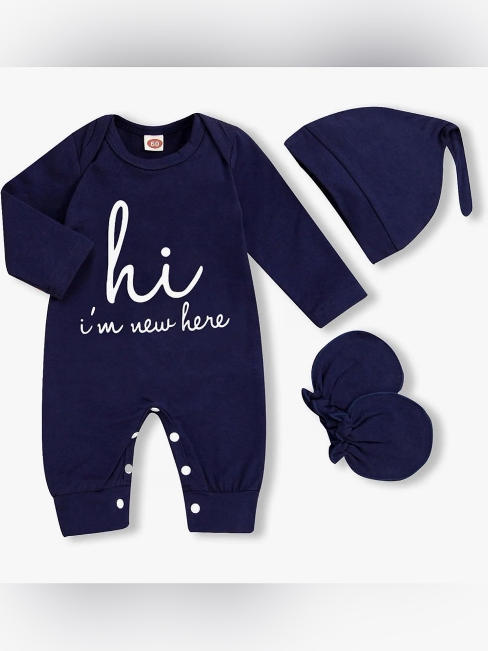 Newborn Coming Home Outfit - Hi I’m New Here Outfit